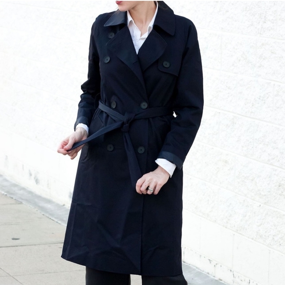 Everlane The Drape Black Trench Coat